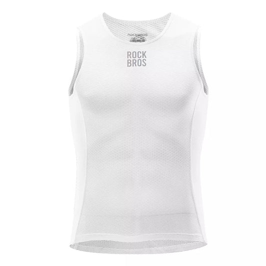 ROCKBROS ondershirt heren fietsvest ademend tanktop basislaag wit