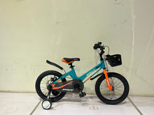 Afbeelding in Gallery-weergave laden, SKYS kinderfiets van 3 t/m 9 jaar 14/16/18 inch blauw oranje
