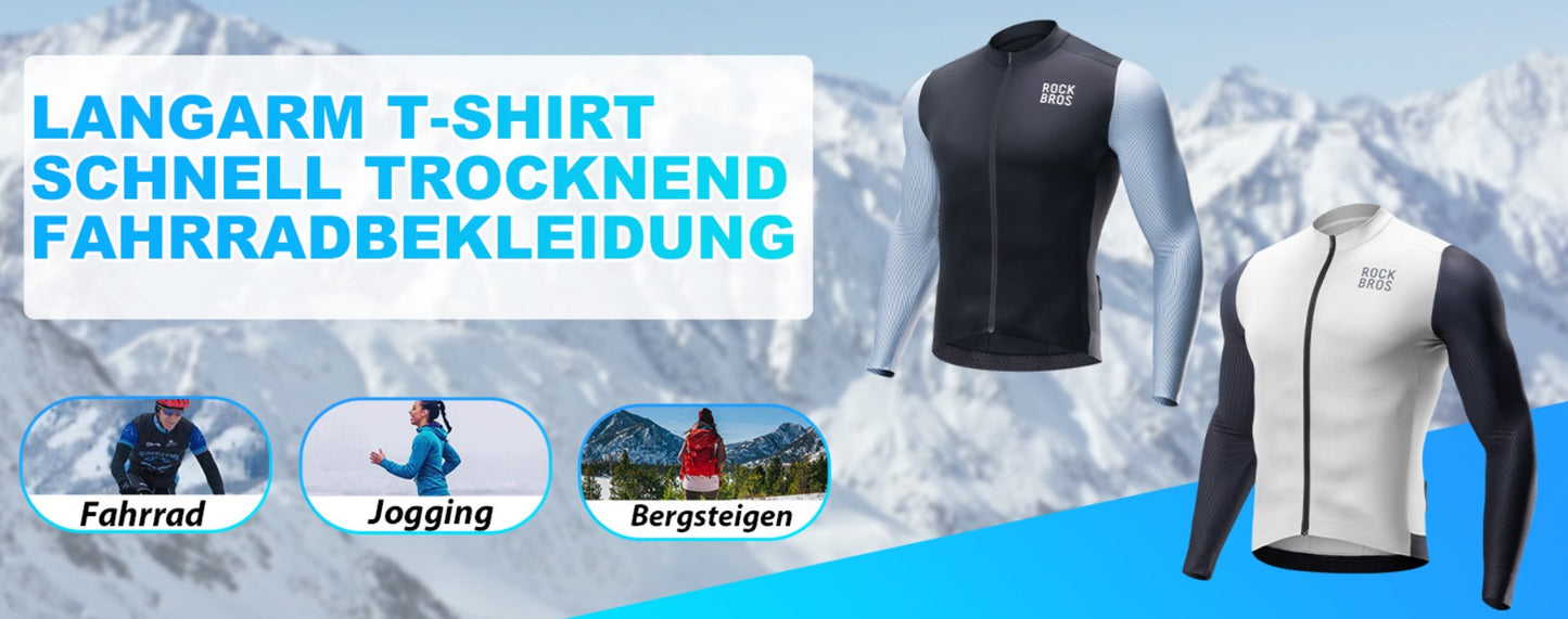 ROCKBROS lichtgewicht herenfietsshirt met korte mouwen MTB/racefiets EU-maat