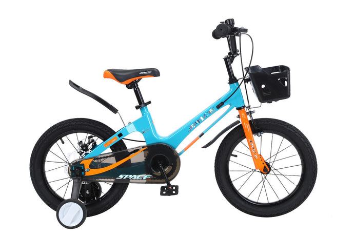 SKYS kinderfiets van 3 t/m 9 jaar 14/16/18 inch blauw oranje