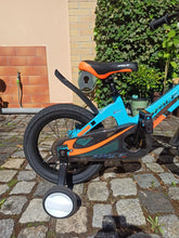 Afbeelding in Gallery-weergave laden, SKYS kinderfiets van 3 t/m 9 jaar 14/16/18 inch blauw oranje
