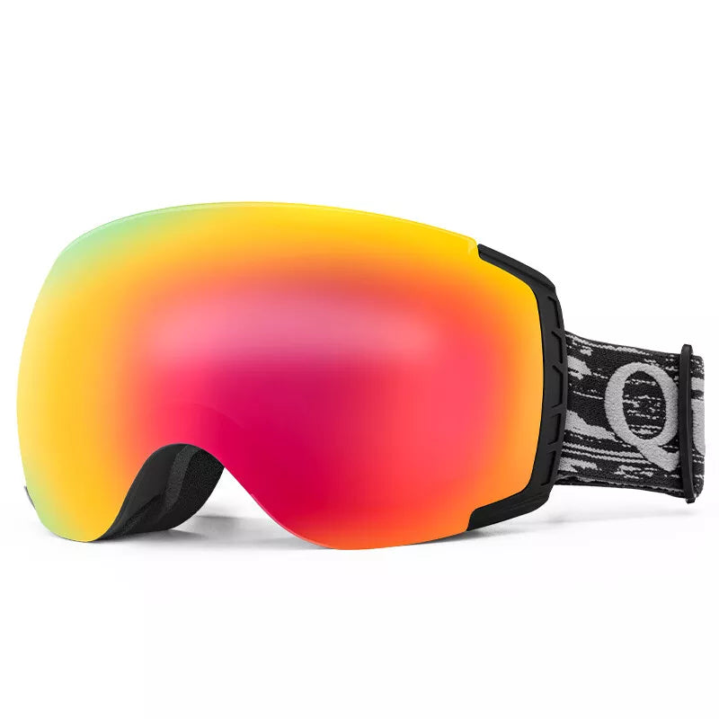 Qunature skibril, snowboardbril, anti-condens UV400 dames/heren voor brildragers