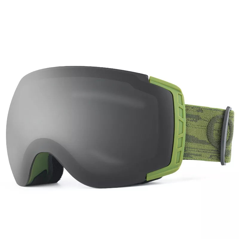 Qunature skibril, snowboardbril, anti-condens UV400 dames/heren voor brildragers