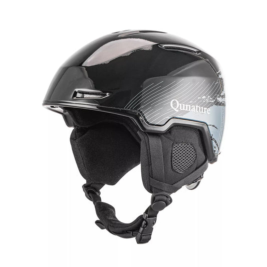 Qunature snowboard/skihelm met oorkappen snowboardhelm voor dames en heren 54-61cm