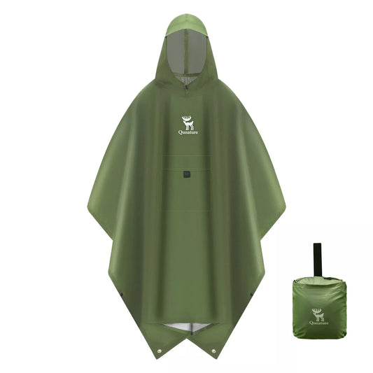 Qunature Outdoors Multifunctionele Regenponcho Fietsregencape Regenponcho