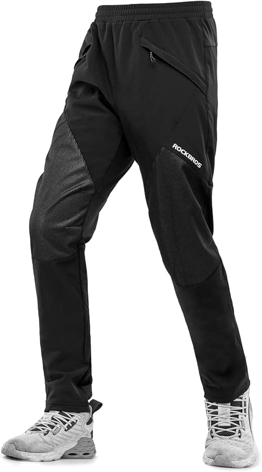 ROCKBROS Winterbroek Heren Fietsbroek Winddicht Thermo Fietsbroek M-4XL