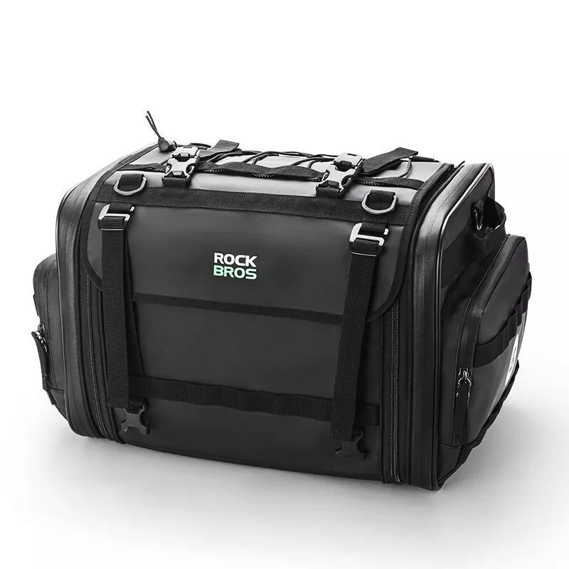 ROCKBROS motorfiets achtertas 50L met regenhoes zitzak PVC achter opvouwbaar