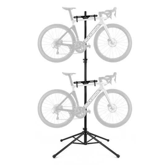 ROCKBROS Fiets dubbele montagestandaard Ondersteuning Power Repair Stand Verstelbaar