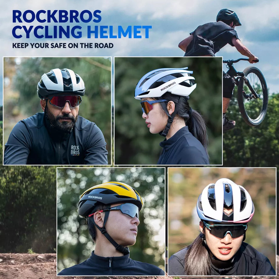 ROCKBROS fietshelm voor dames en heren fietshelm 4 kleuren beschermhelm M/L 55-61 cm