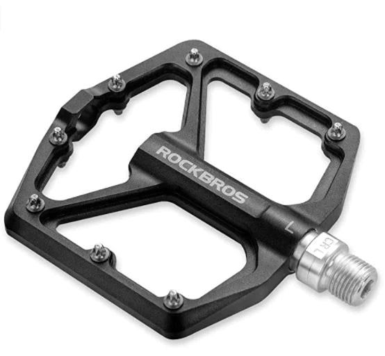 ROCKBROS Bike Pedals Road Bike Pedals Aluminium Pltform Pedals Ultralight Anti-Slip Bike Pedals 9/16 Inch