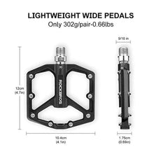 Afbeelding in Gallery-weergave laden, ROCKBROS Bike Pedals Road Bike Pedals Aluminium Pltform Pedals Ultralight Anti-Slip Bike Pedals 9/16 Inch
