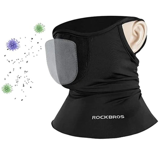 ROCKBROS Sjaal Balaclava Kap Zeer Elastisch Ademende Multifunctionele Sjaal UPF 50+ Cool Cycling Half Balaclava Mannen/Vrouwen