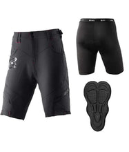 Afbeelding in Gallery-weergave laden, ROCKBROS Elite Shorts met binnenbroek &amp; pad Heren Zwart
