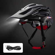 ROCKBROS heren fietshelm koplamp racefiets helm helm met afneembare klep