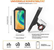 Afbeelding in Gallery-weergave laden, ROCKBROS houder gsm houder fiets motorfiets universeel 360° waterdicht
