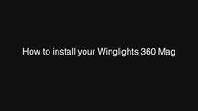 Video laden en afspelen in Gallery-weergave, CYCL CB360 VASTE WINGLIGHTS 360 ° VASTE Oplaadbare Parkeerlichten en Richtingaanwijzers
