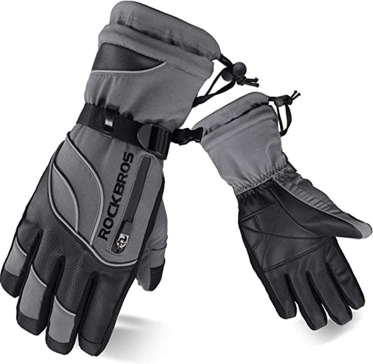 ROCKBROS winterhandschoenen skihandschoenen dames heren warm winddicht voor ski snowboarden -20 graden