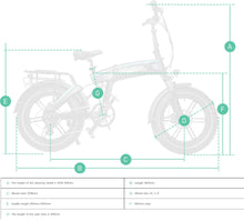 Afbeelding in Gallery-weergave laden, JOBOBIKE Eddy E-bike Shimano 7 versnellingen 20 inch opvouwbaar Zwart
