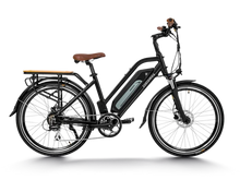 Afbeelding in Gallery-weergave laden, HIMIWAY F46 E-Bike Shimano 7 versnellingen vrijloop 14-28T 26 inch Zwart
