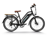 HIMIWAY F46 E-Bike Shimano 7 versnellingen vrijloop 14-28T 26 inch Zwart