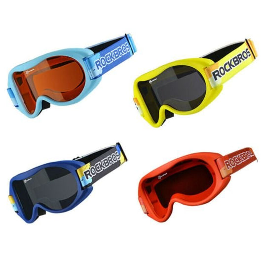 ROCKBROS Skibril voor Meisjes Jongens Kinderbrillen Winter Anti-Fog Skibril Blauw