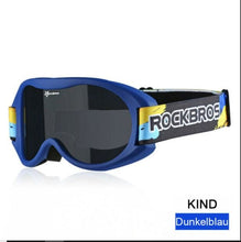 Afbeelding in Gallery-weergave laden, ROCKBROS Skibril voor Meisjes Jongens Kinderbrillen Winter Anti-Fog Skibril Blauw
