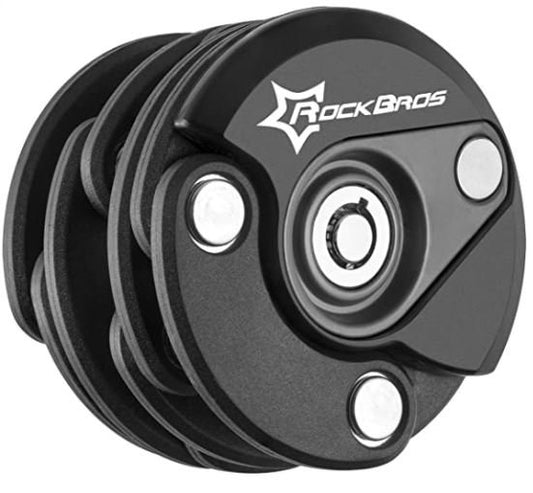 ROCKBROS WL798BK Anti-Diefstal Mini Plooibaar Slot Plooifietsslot Zwart