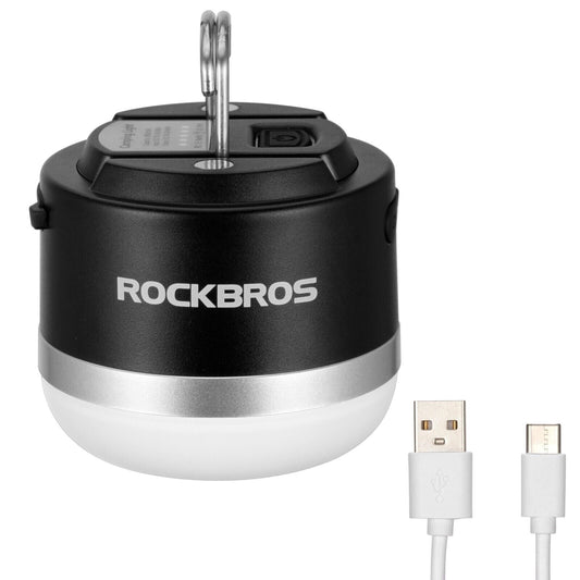 ROCKBROS Outdoor Camping Lantaarn USB Zaklampen 600 Lumen IPX65 LED Licht Oplaadbare Batterij