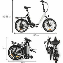 Afbeelding in Gallery-weergave laden, VecoCraft E-Pax elektrische plooifiets 20 inch E Bike 250W motor Shimano 7 versnellingen
