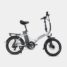 Afbeelding in Gallery-weergave laden, E-bike Shimano 7 versnellingen 11-28T 20 inch opvouwbaar JOBOBIKE Sam zilver
